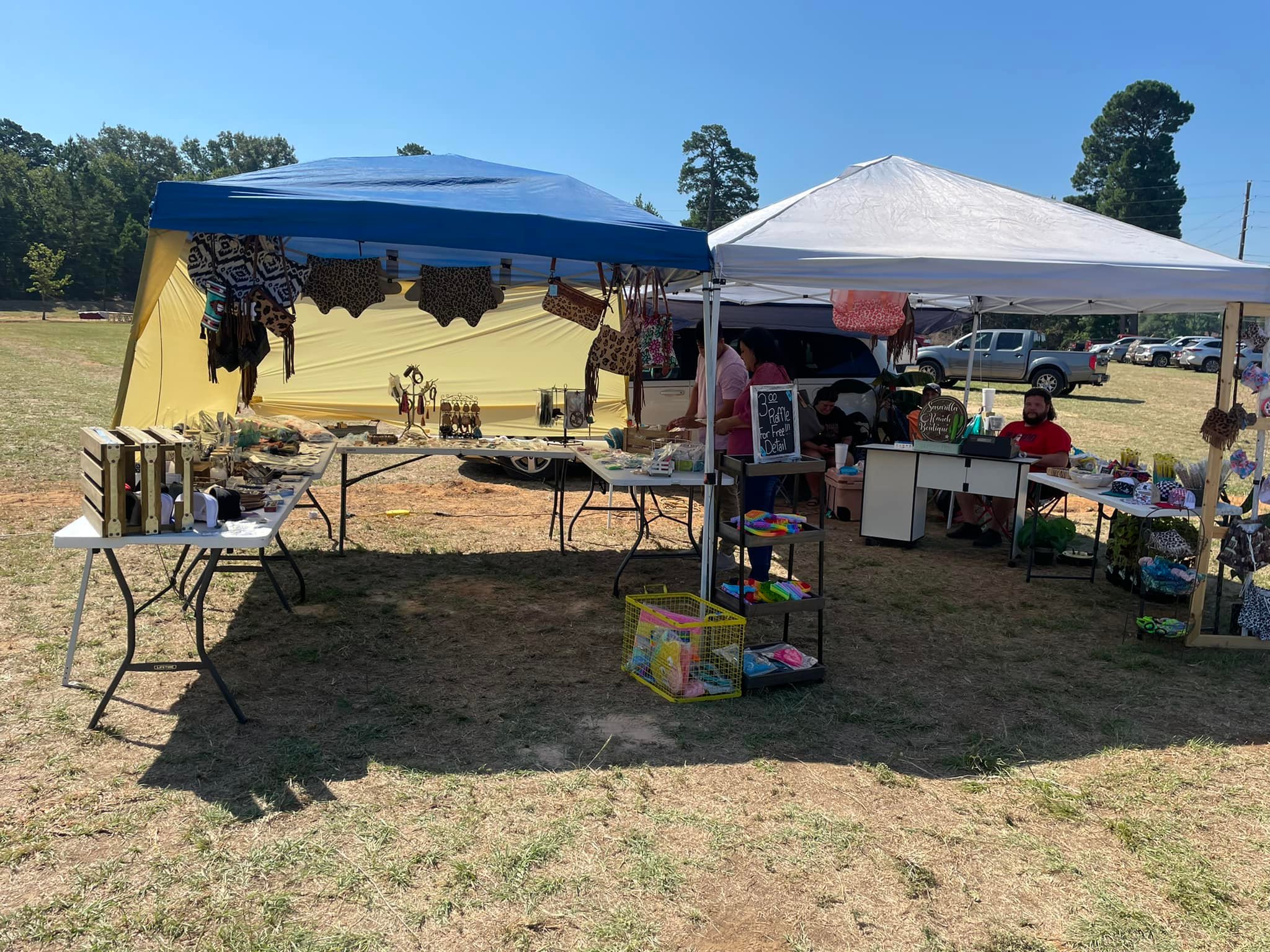 Handmade goods booth at Henderson Trade Days monthly flea market